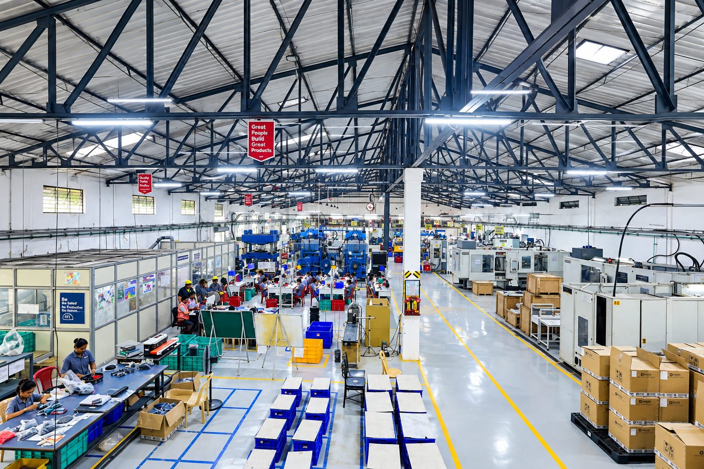 The Harkesh Rubber production floor