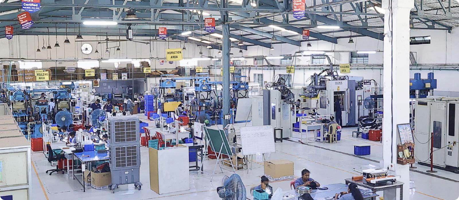 Harkesh Rubber factory floor